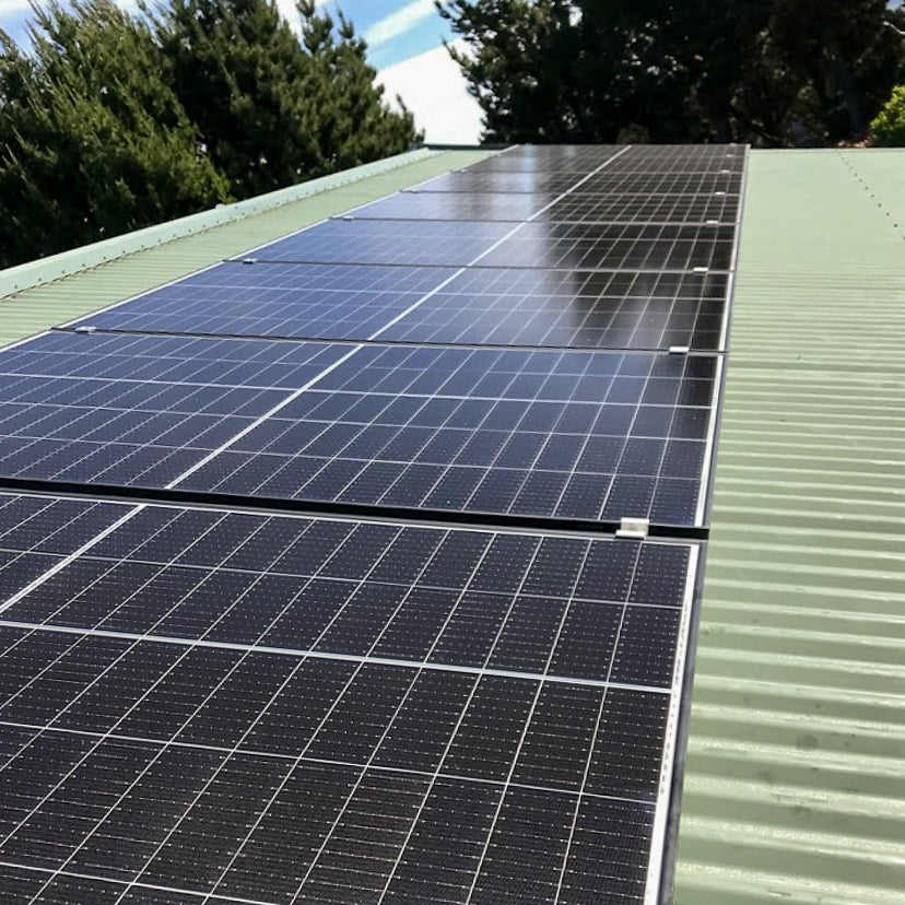Easy to install solar power package with battery
