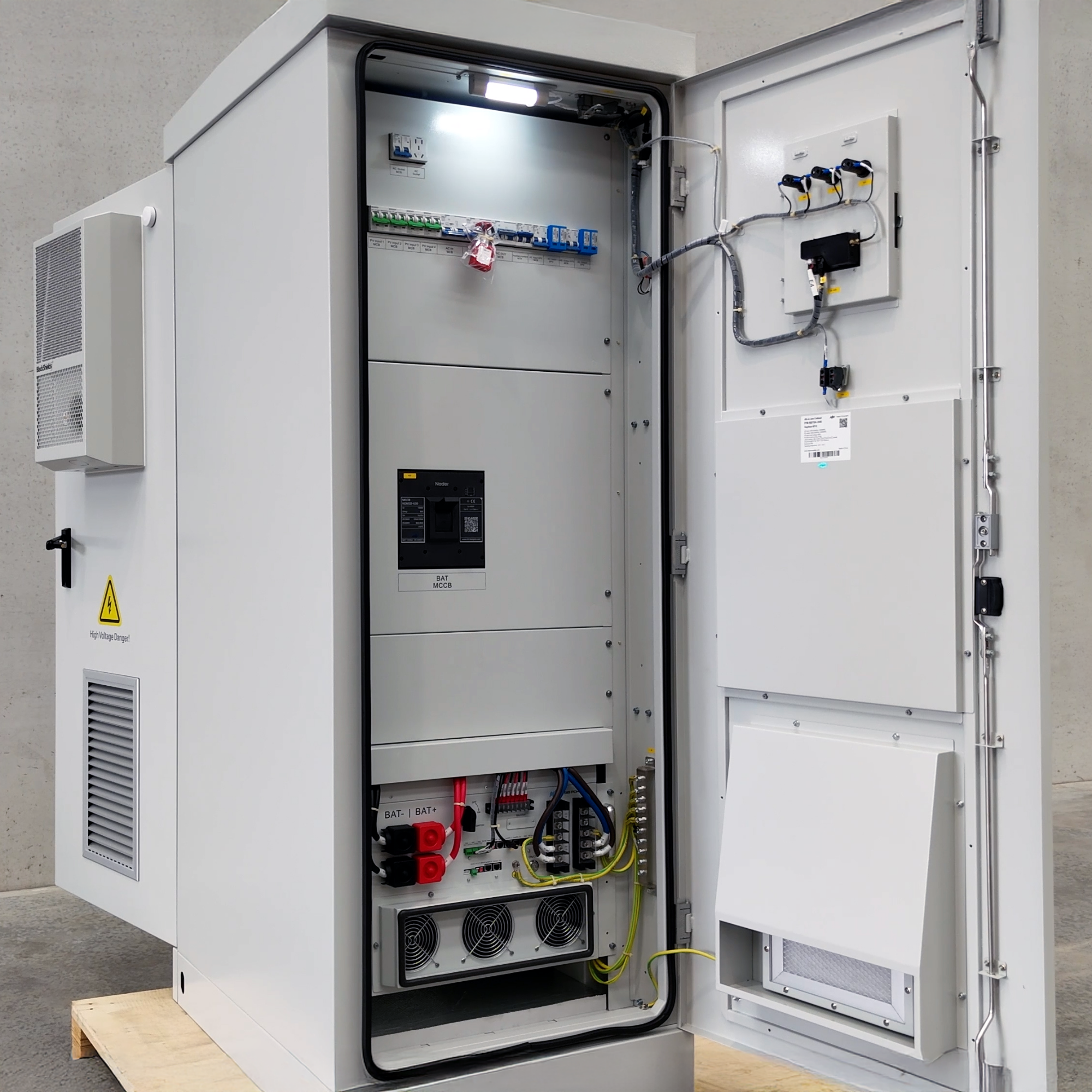 Advanced solar system for large homes without grid access