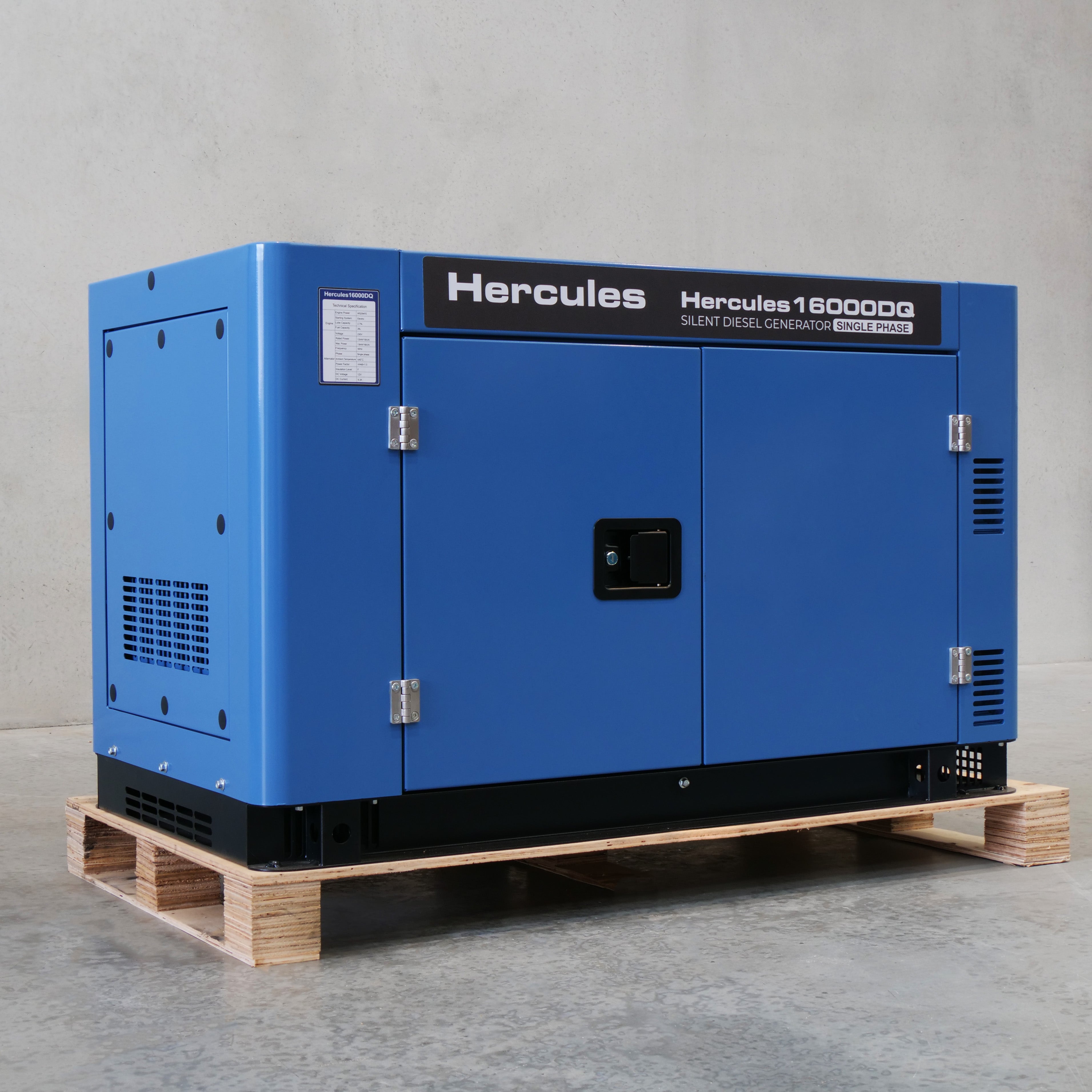 Hercules 12000W Silent Inverter Generator – Pure Sine Wave, Auto Start, Solar-Ready