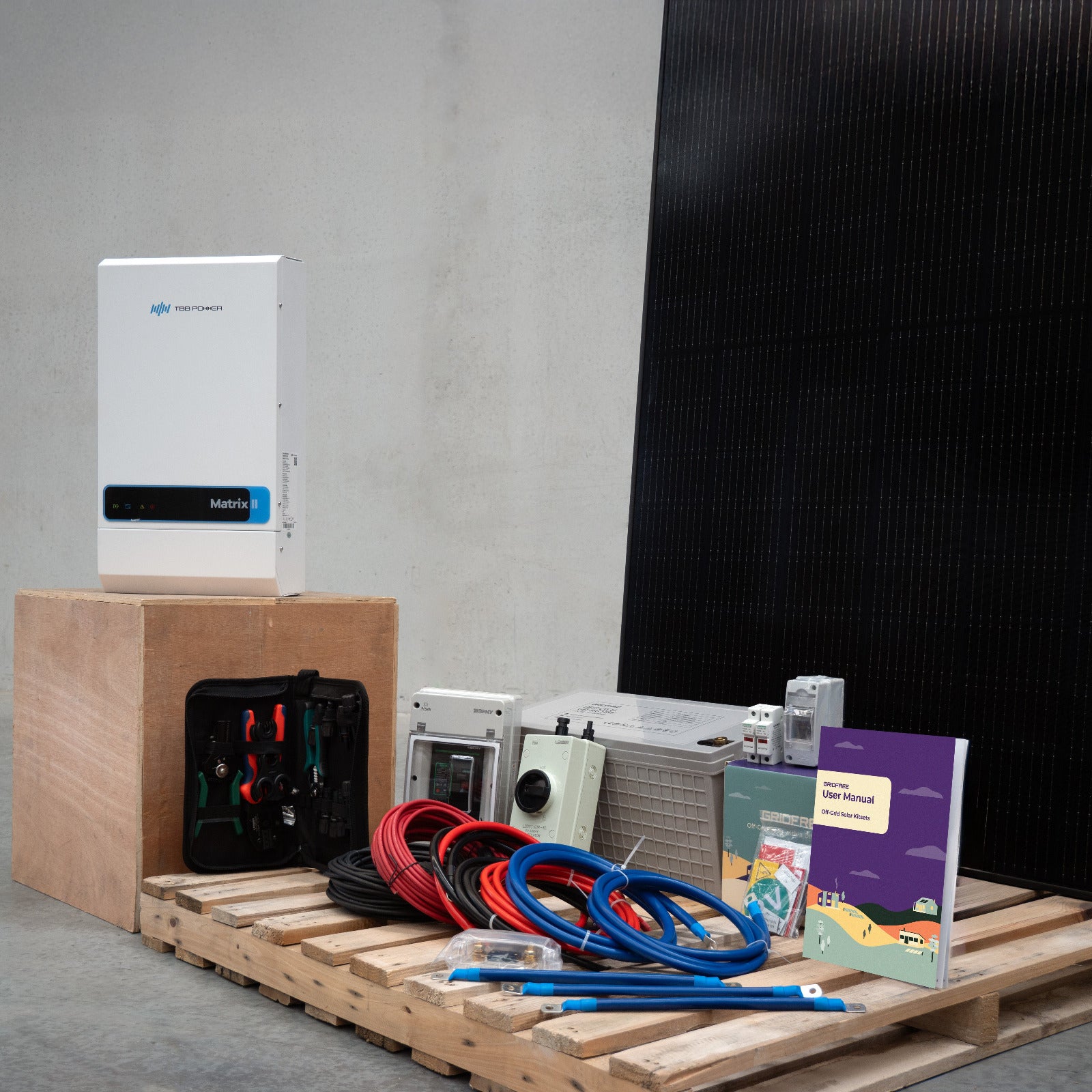 Compact and powerful solar setup for modern off-grid homes