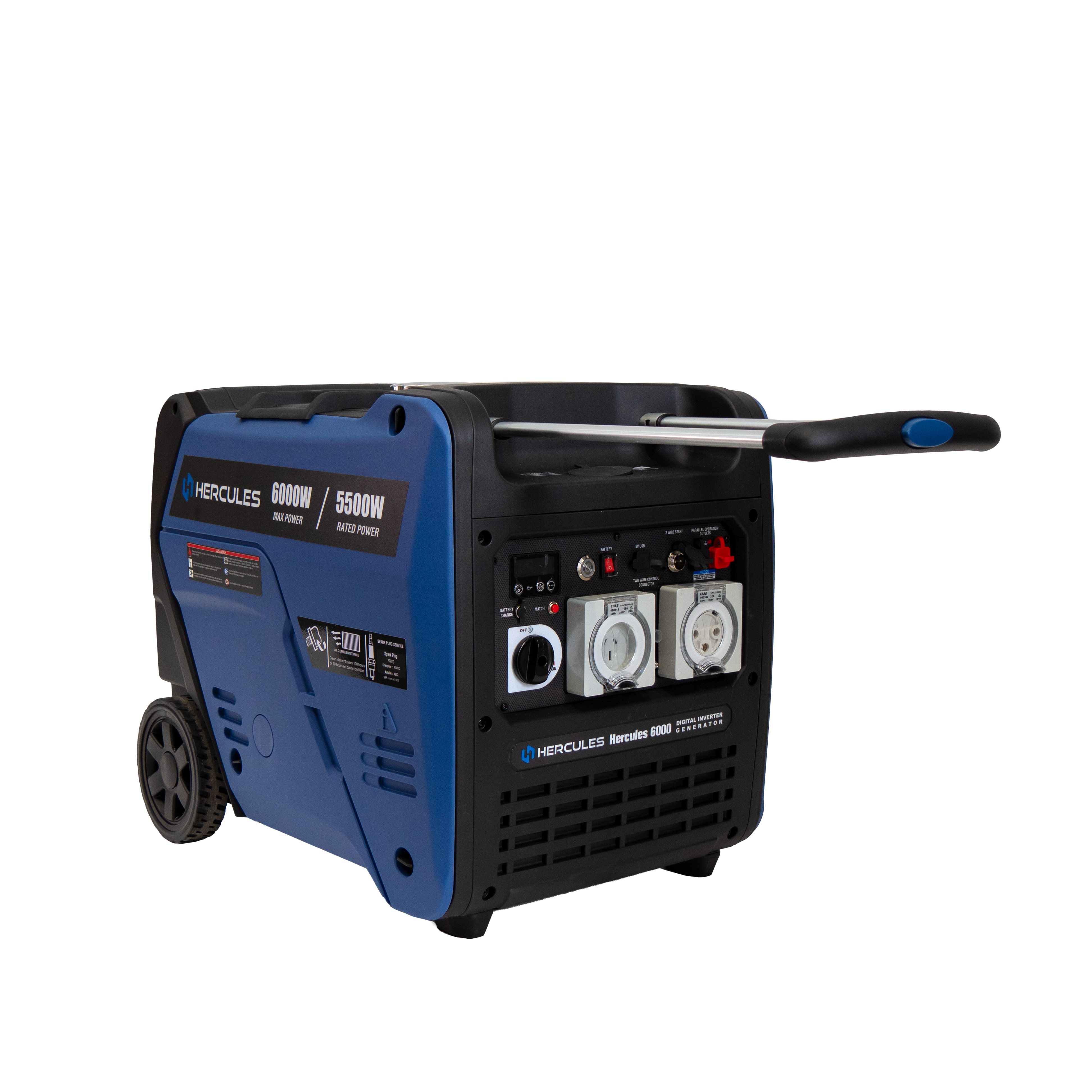 Hercules 6000W Inverter Generator – Pure Sine Wave, Auto Start, Solar-Ready