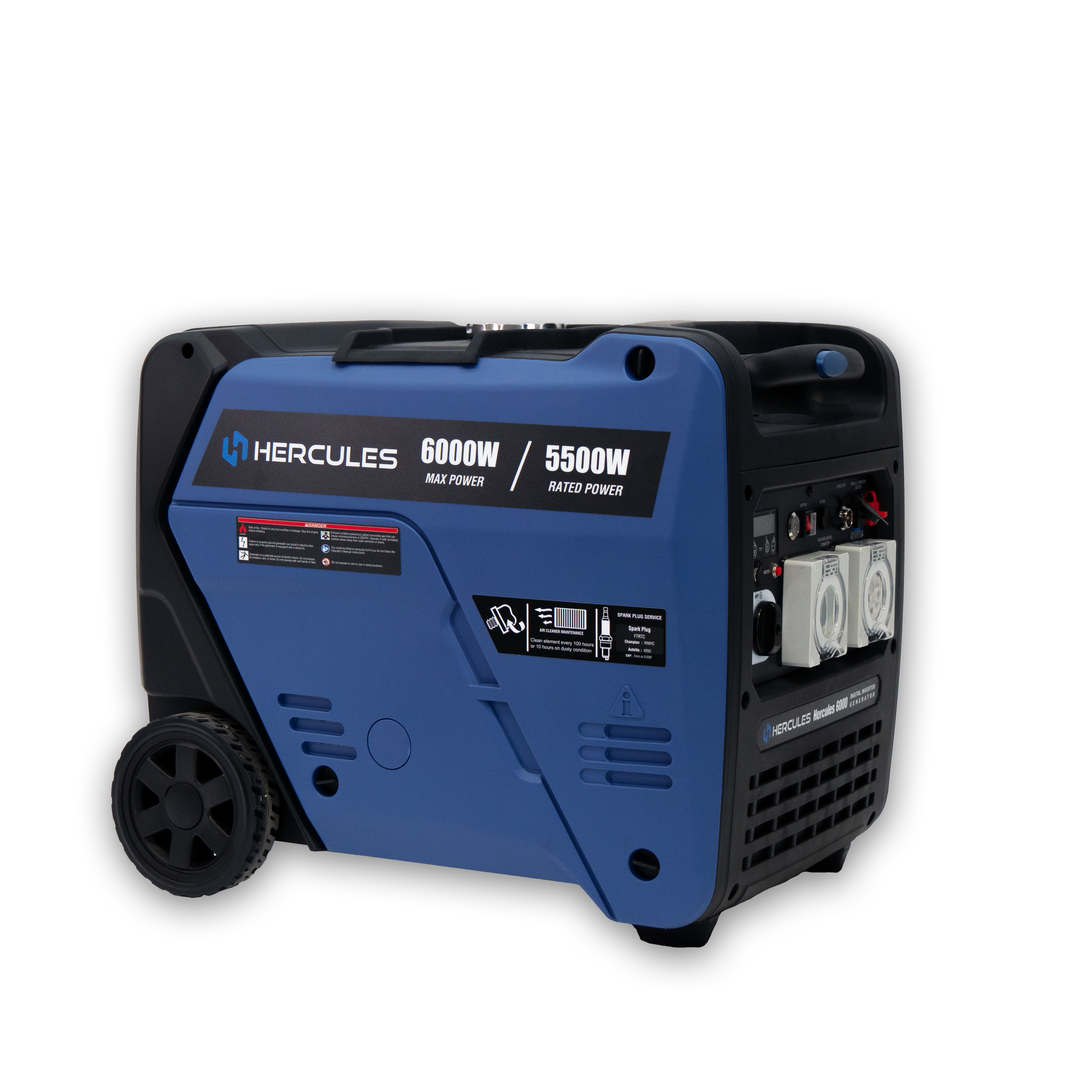 Hercules 6000W Inverter Generator – Pure Sine Wave, Auto Start, Solar-Ready