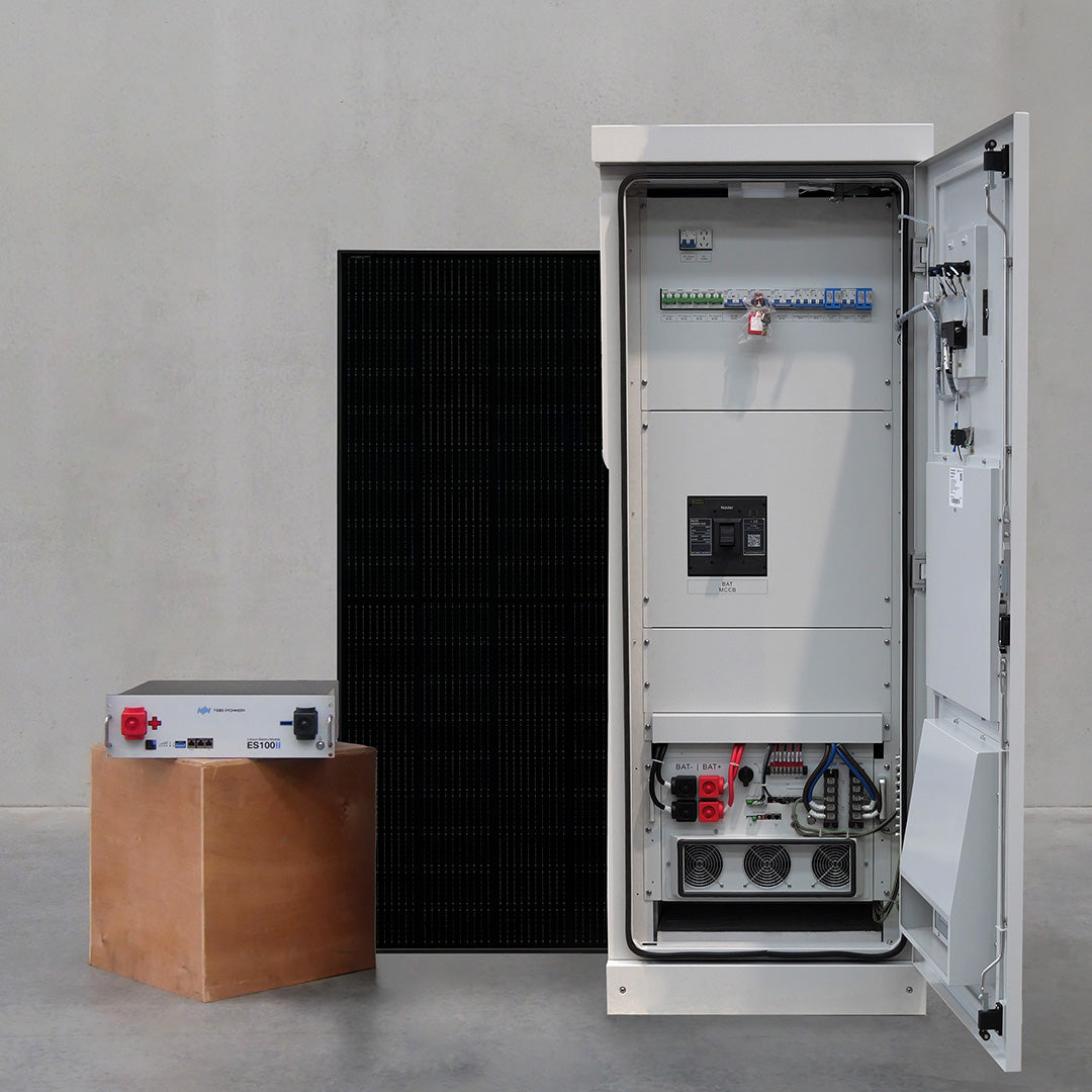 The Kākāpō Solar Nest | All-In-One Cabinet Off-Grid Solar System