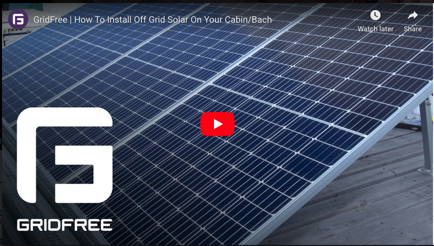 VIDEO: How to Install Off-Grid Solar on your Cabin/Bach