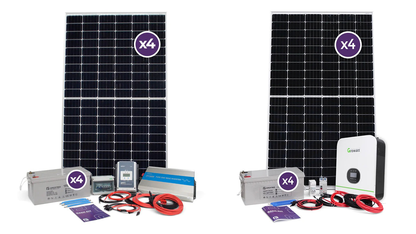 What's the difference between a Standard and a Hybrid solar kit?