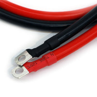35mm² Pre-Crimped Cable Red&Black 1 meter - M8 + M6
