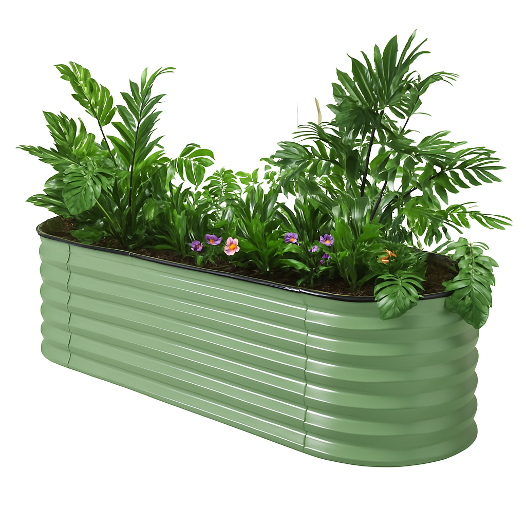 Raised Garden Bed 17'' Tall 6-In-1 Galvanised