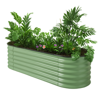 Raised Garden Bed 17'' Tall 6-In-1 Galvanised