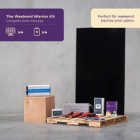 Weekend solar kit for baches, huts, and holiday cabins off the grid