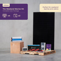 Compact off-grid solar power solution for holiday use in NZ