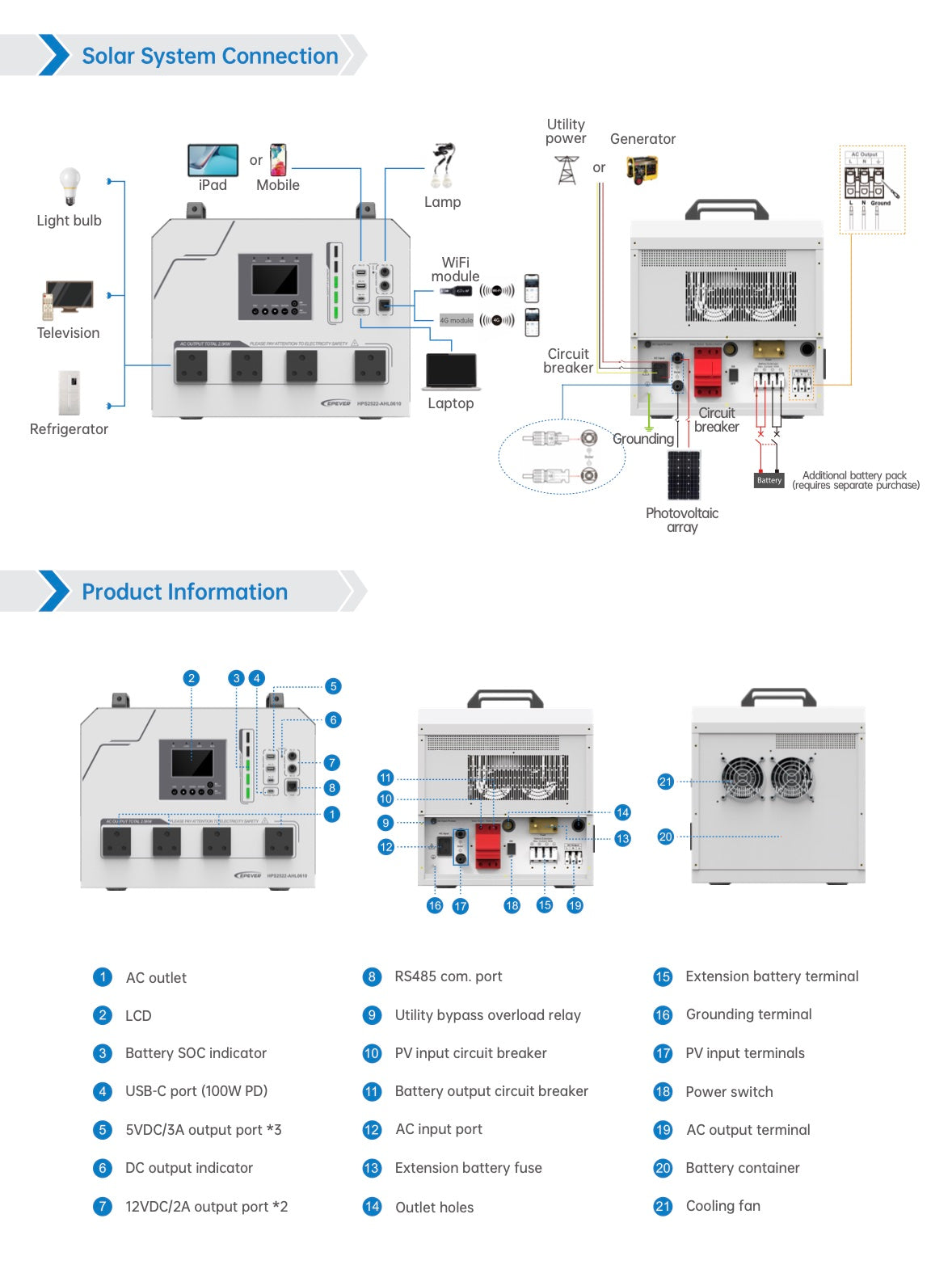 EPEVER Solar Box - 2.56kWh All-in-One