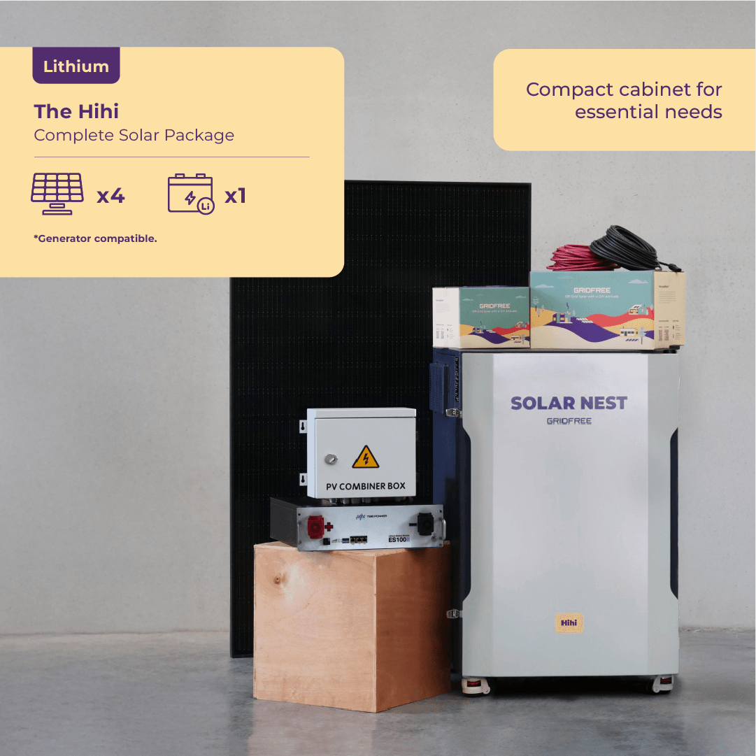 The Hihi Solar Nest | All-In-One Cabinet Off-Grid Solar System