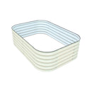 Raised Garden Bed 17'' Tall 6-In-1 Galvanised (White)