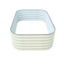 Raised Garden Bed 17'' Tall 6-In-1 Galvanised (White)