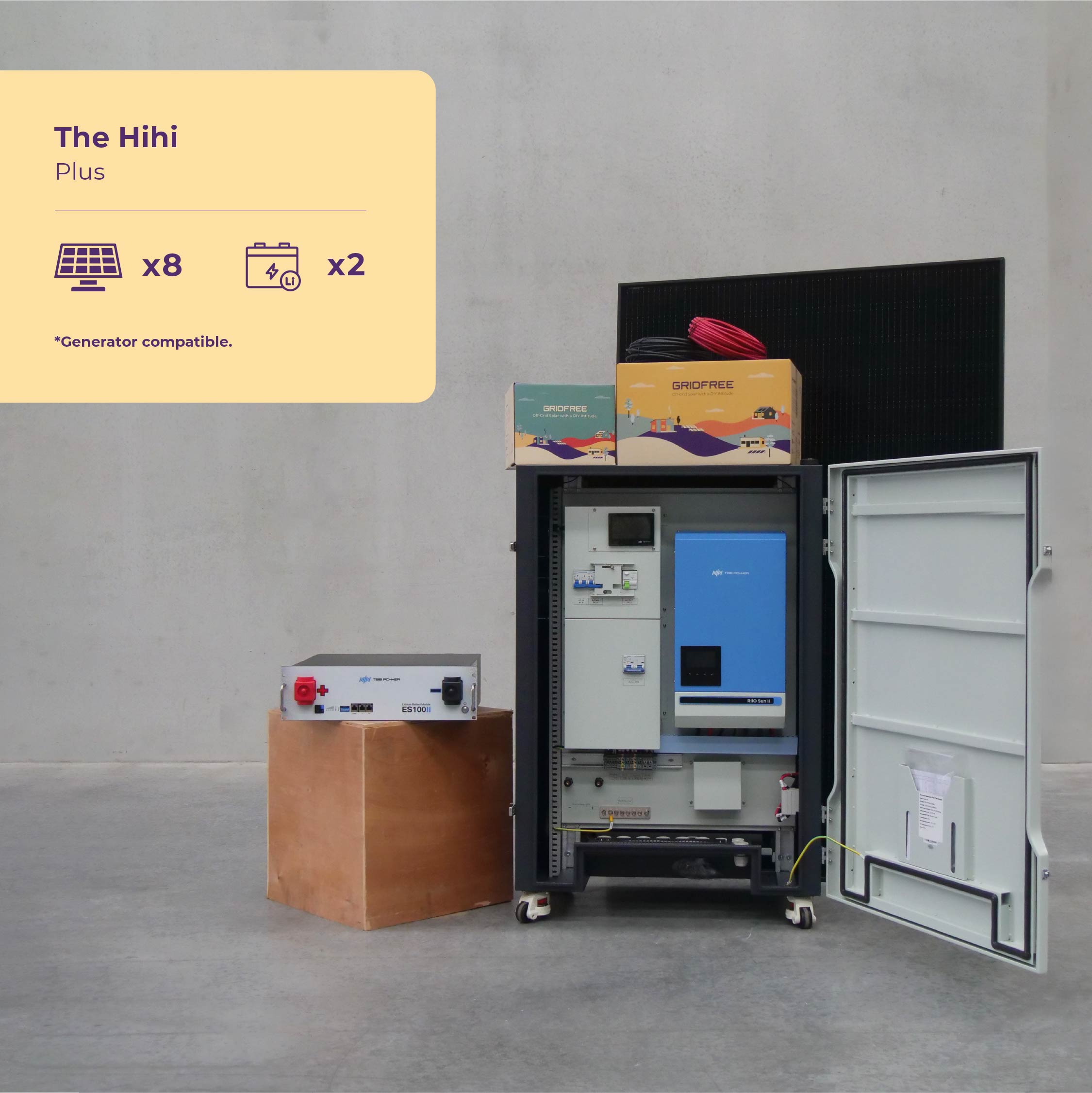 Hihi Solar Nest | All-In-One Cabinet Solution