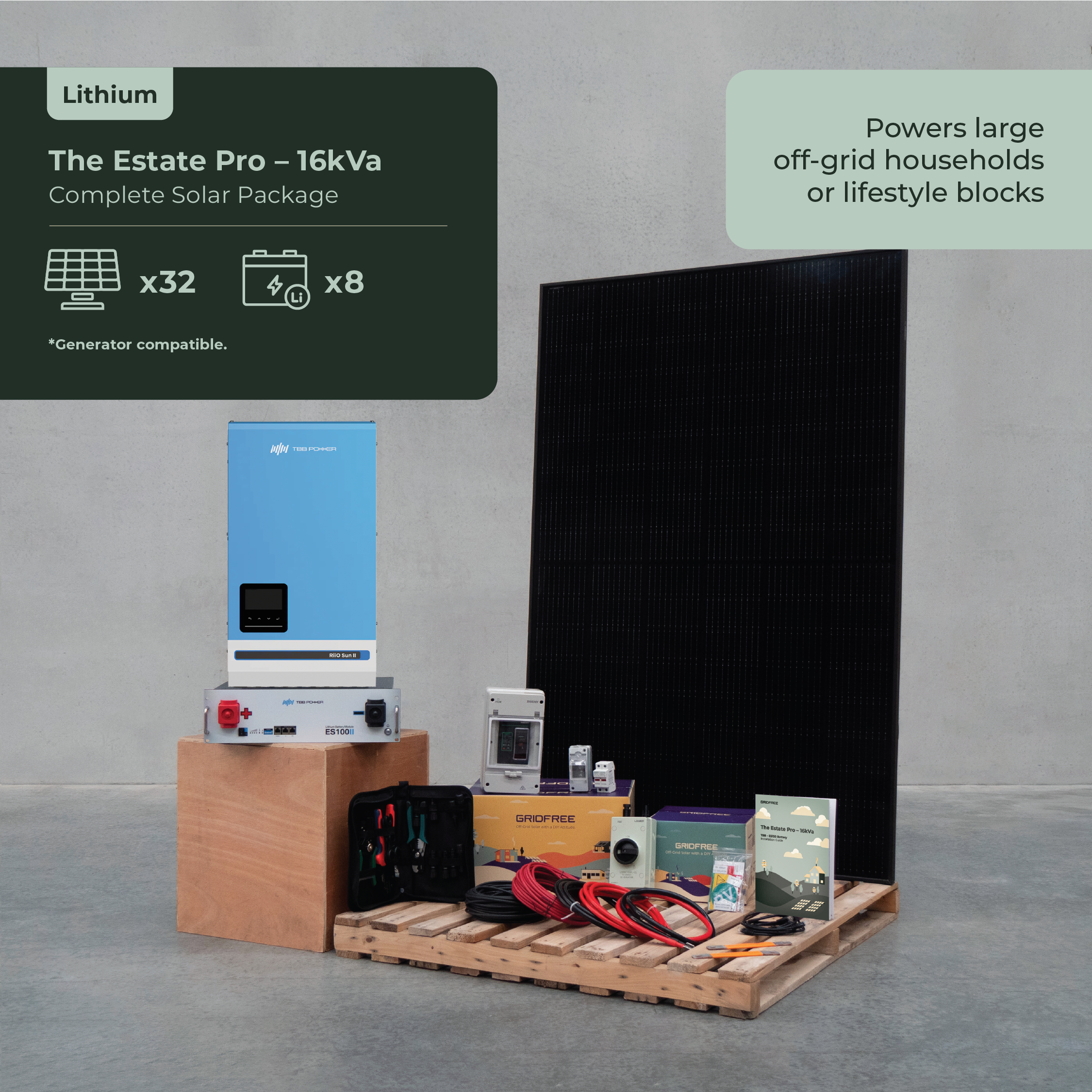 The Estate Pro 16kVA | Off-Grid Solar System
