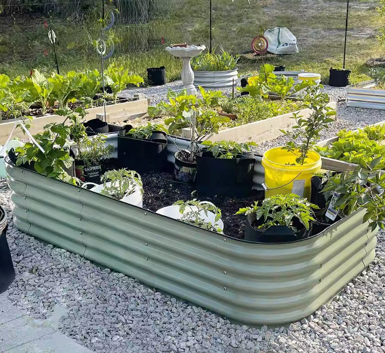Modular Raised Garden Bed 17'' Tall 9-In-1 Galvanised