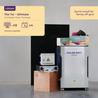 Complete solar system for quick off-grid setup in rural areas