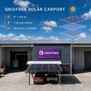 GridFree Double Solar Carport - 7.125kW | 15 x 475W Solar Panels